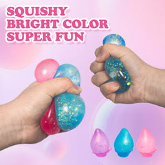 JIACAI purple squishy drop stress ball offers soothing sensory feedback