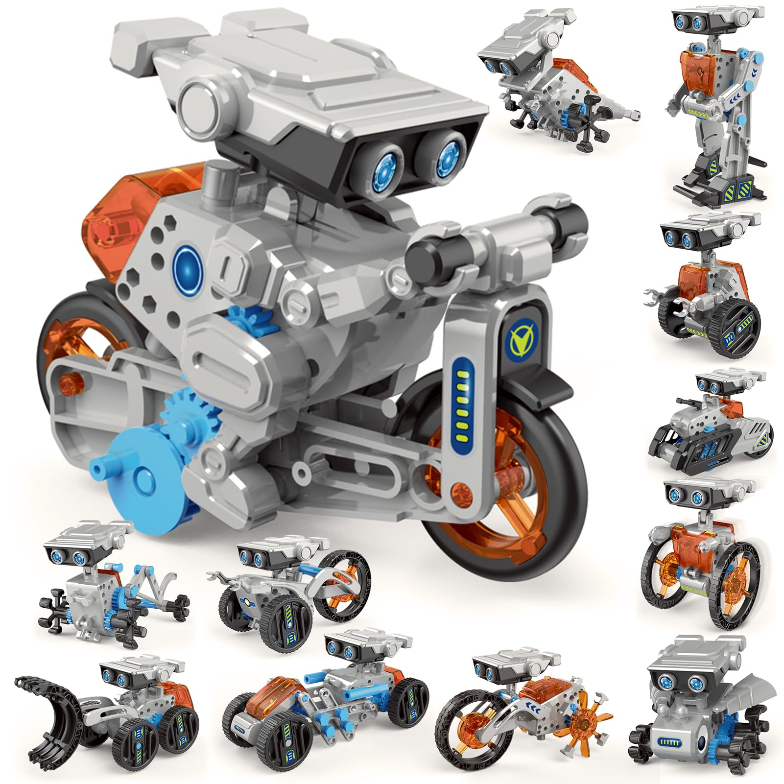 Jiakora 12-in-1 STEM robot kit assembly for hands-on learning