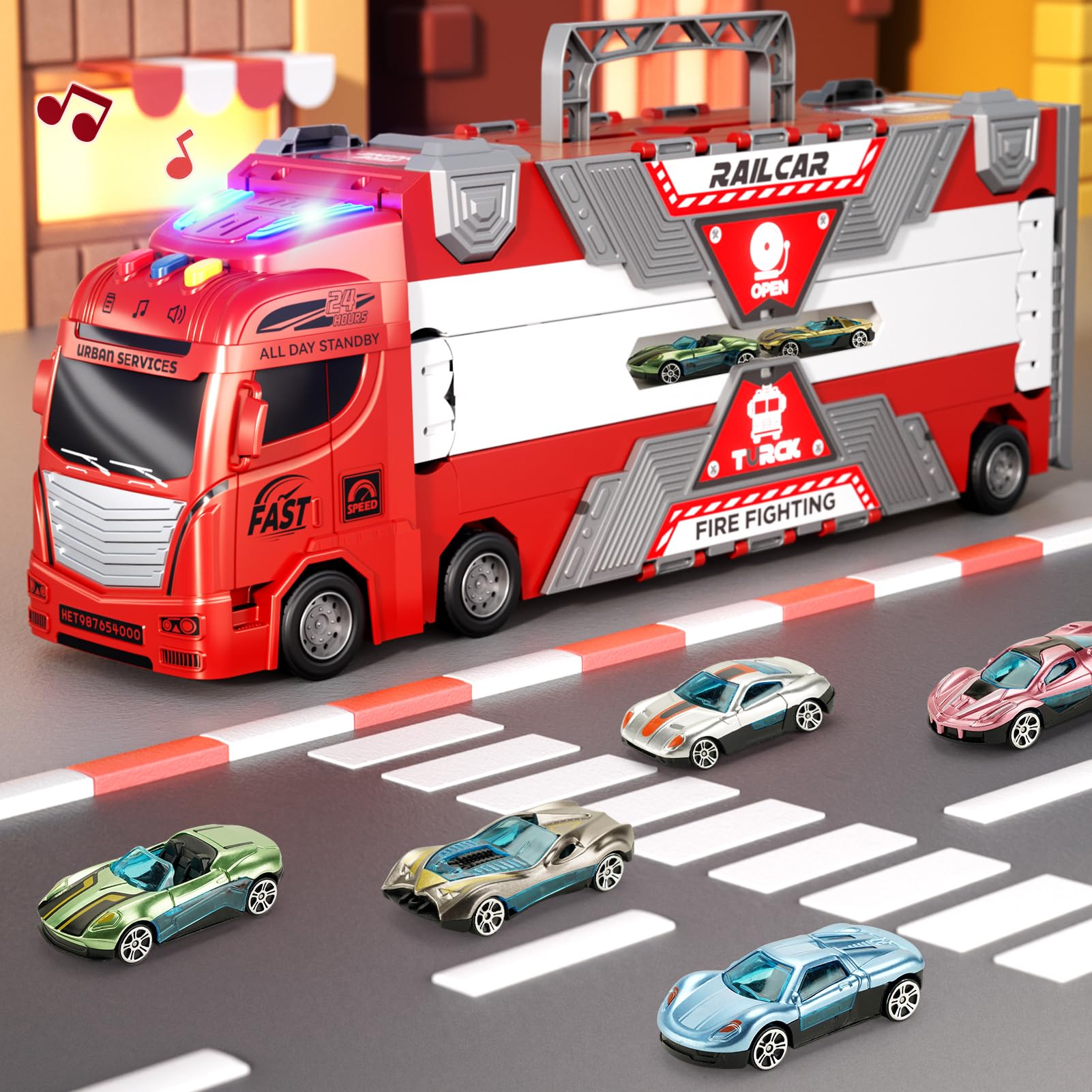 Jiakora toy trucks delight both boys and girls aged 2-8