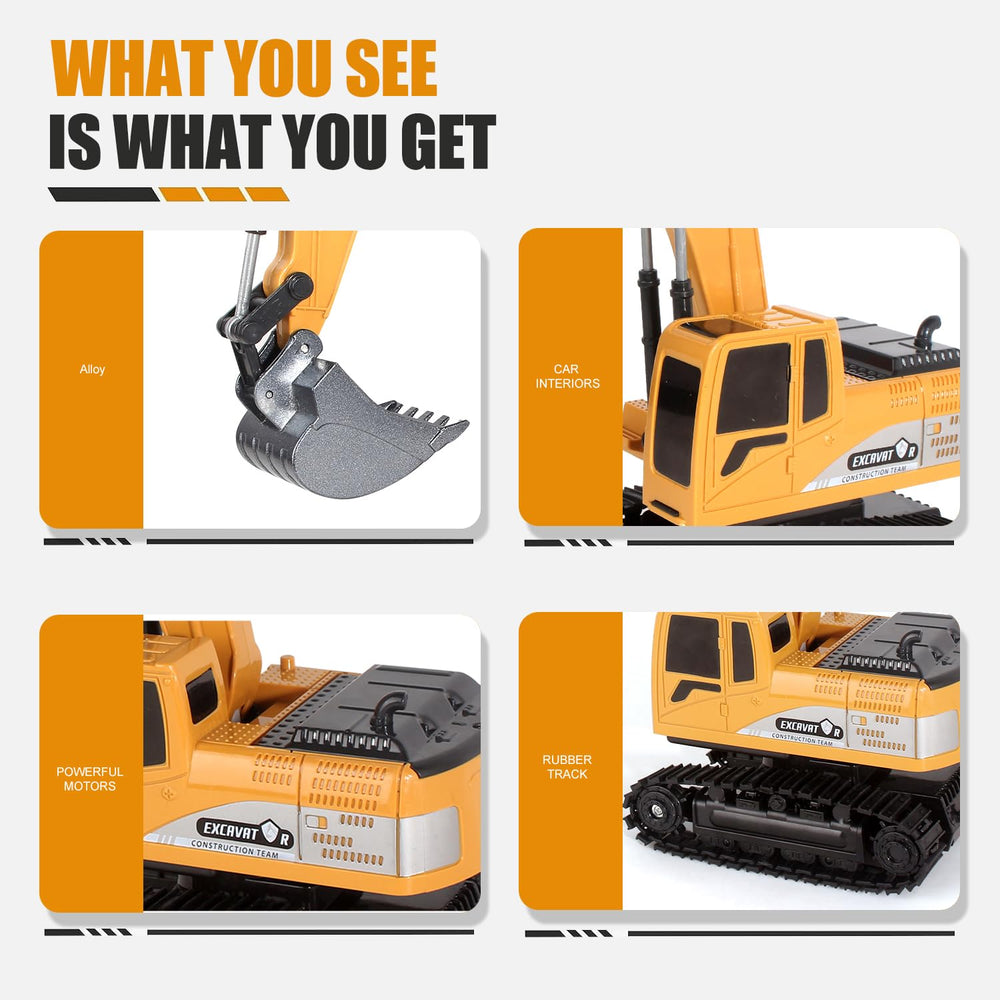Jiakora detailed scale-model excavator highlighting craftsmanship