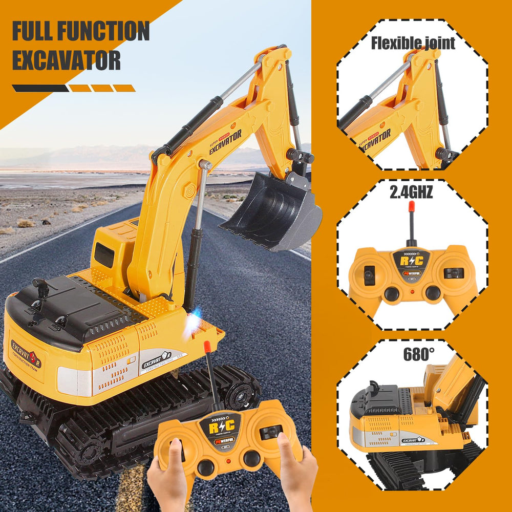 Jiakora excavator lights and engine sounds for immersive play