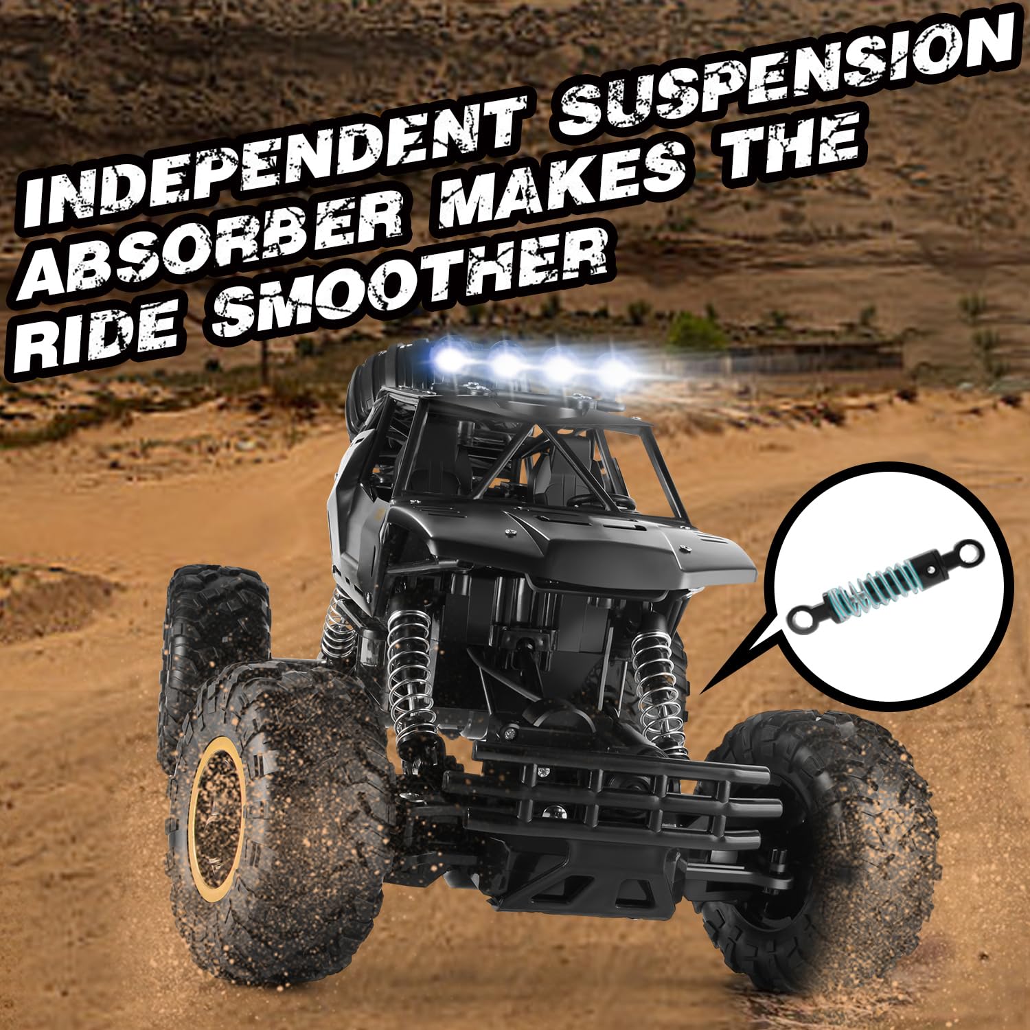 Jiakora RC Car 1:12 dual rechargeable batteries extend playtime