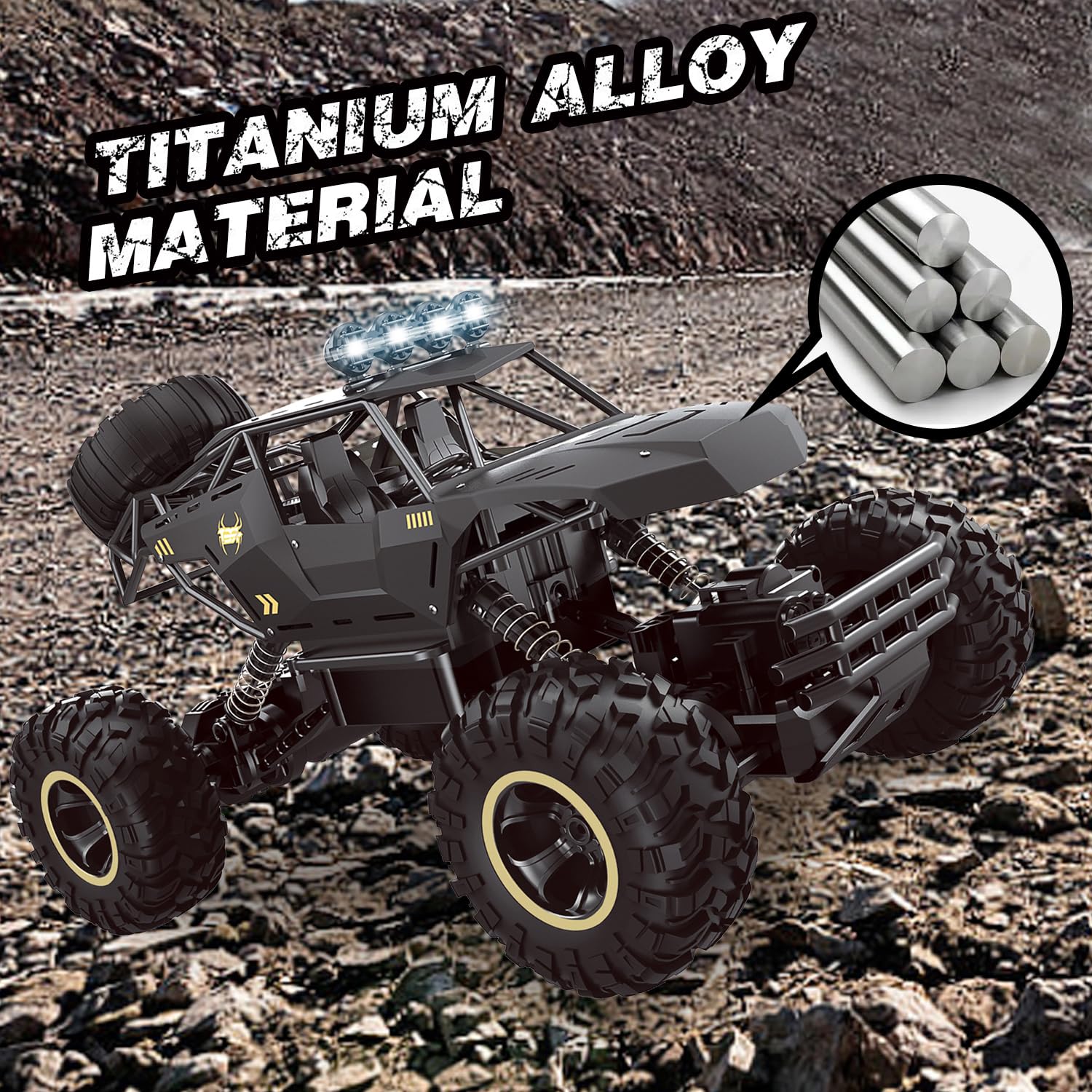 Jiakora RC Car 1:12 LED headlights illuminate night-time adventures