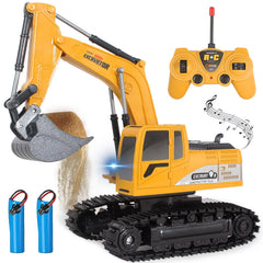 Jiakora RC excavator toy with digger focus, ideal for imaginative play