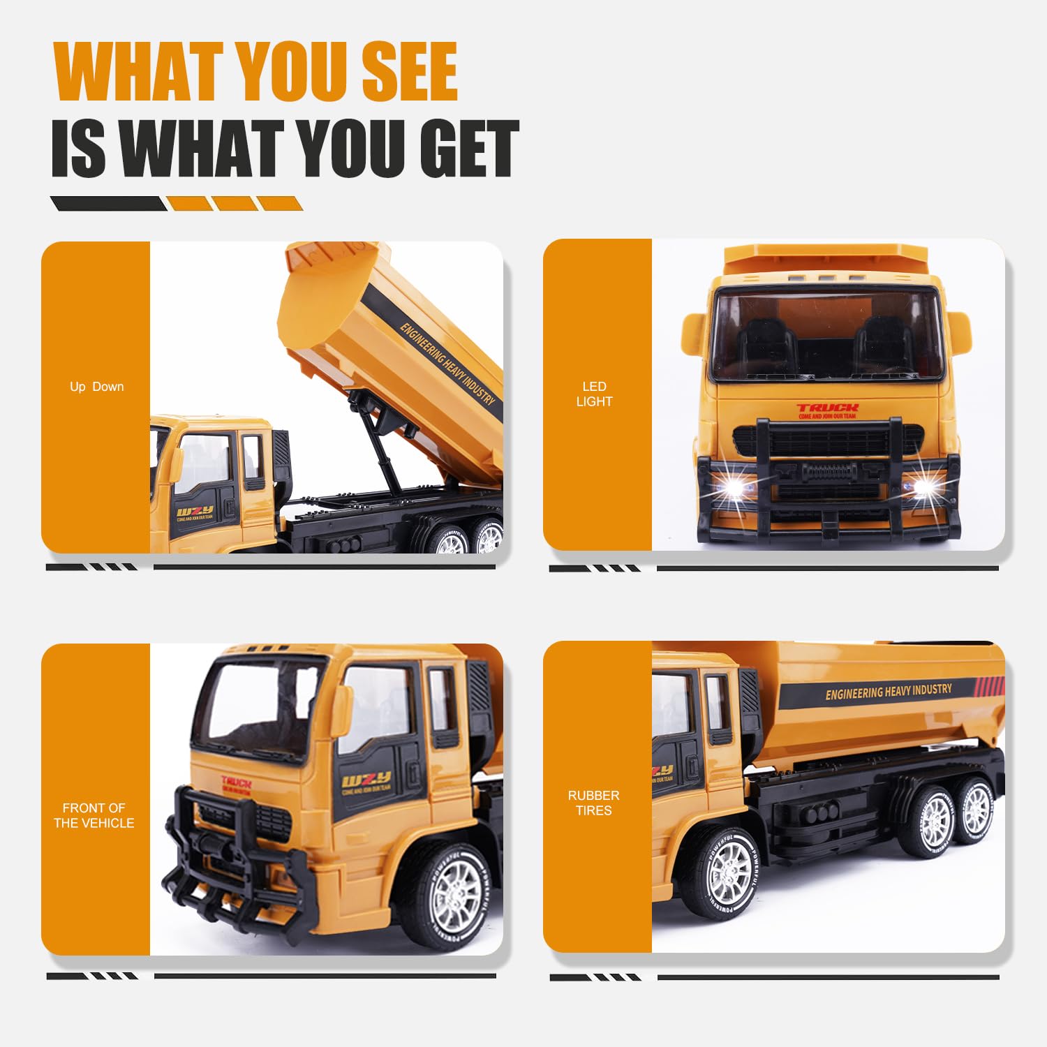 Jiakora RC truck with 2.4GHz anti-interference remote for multiple trucks