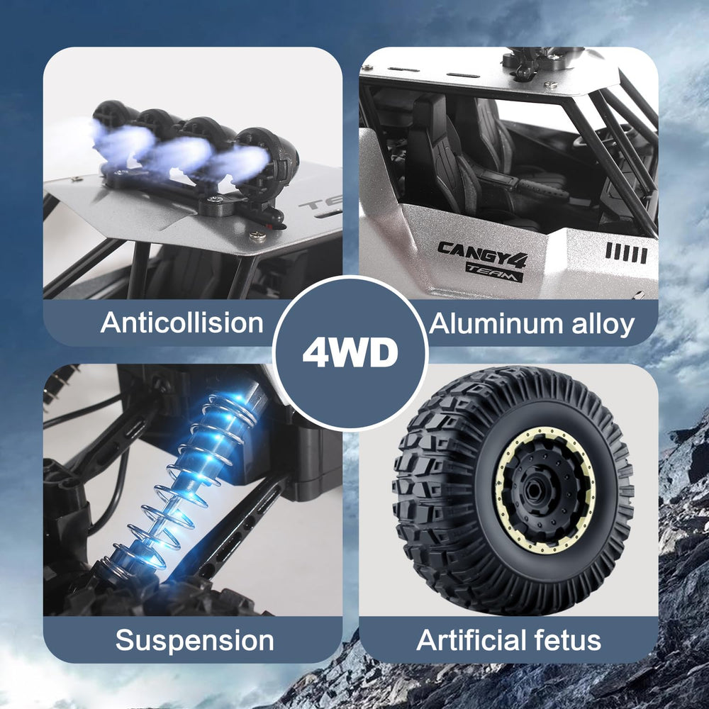 Jiakora rc truck with LED headlights for night-friendly fun