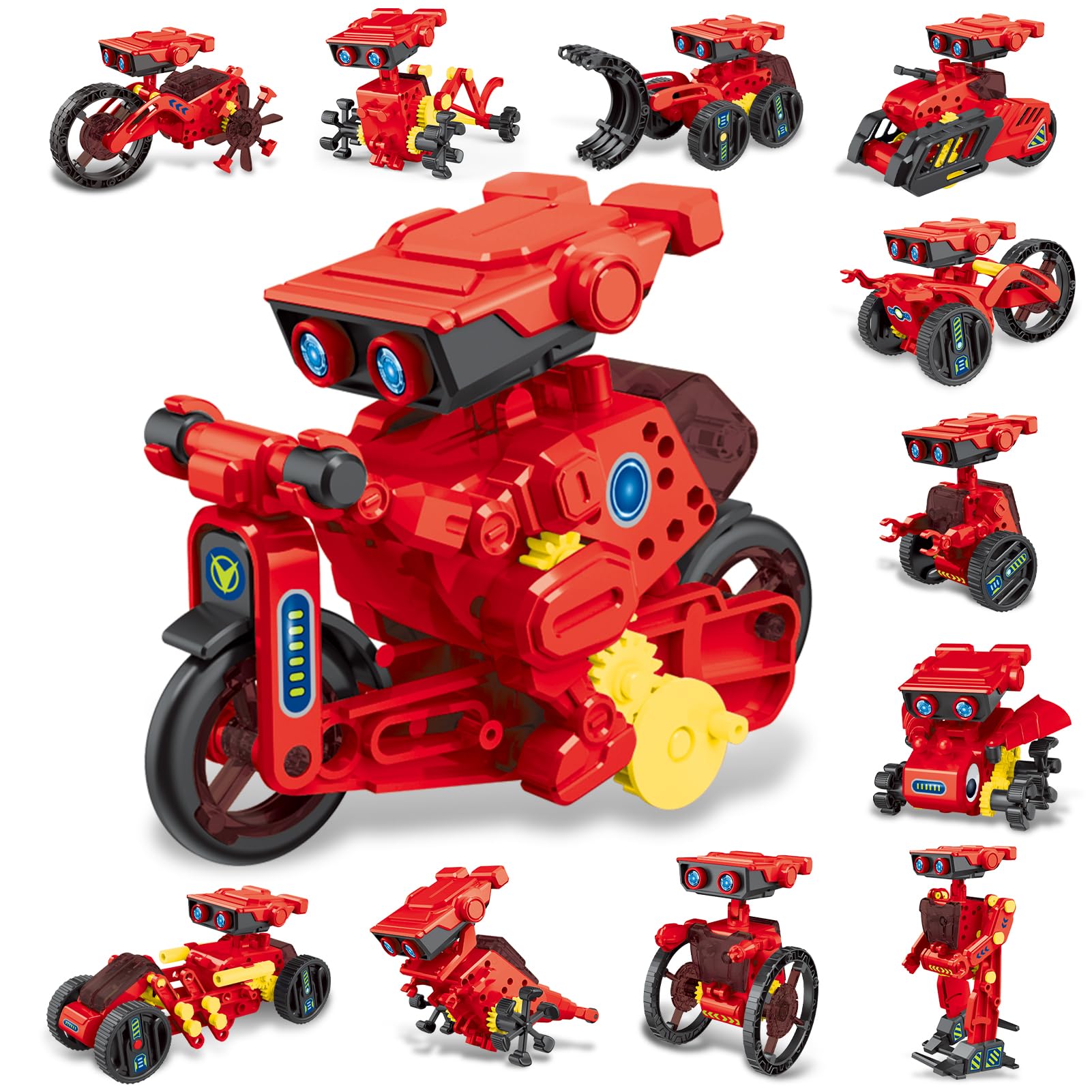 Jiakora STEM 12-in-1 robot kit assembly for hands-on learning and creativity.
