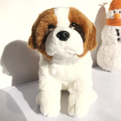 JIANEEXSQ Saint Bernard texture close-up emphasizes soft fabric and warm touch