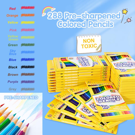 JIANERSHE 24-boxes back-to-school setup: essential classroom supplies.
