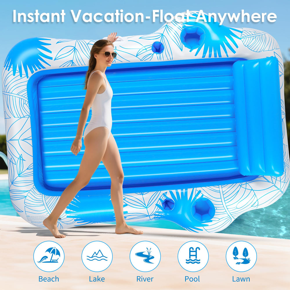JIANYHW drink snack trays keep refreshments within reach while you float.