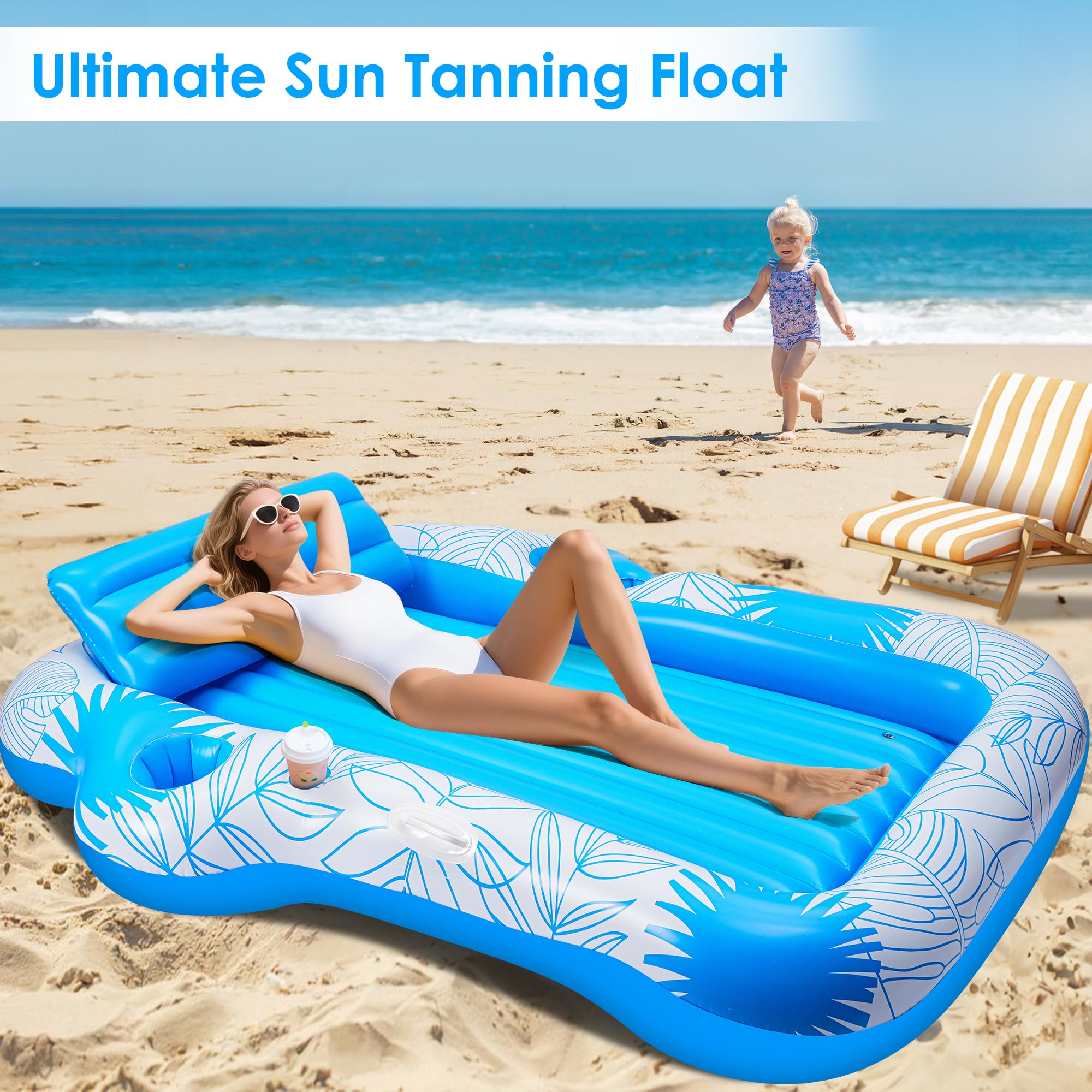 JIANYHW multi-use float suitable for pool, lake, or backyard fun.