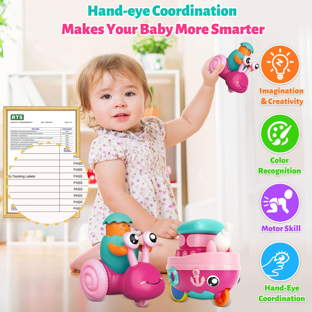 JIAYIISHU steamship press-to-go car with popping head for curious play.