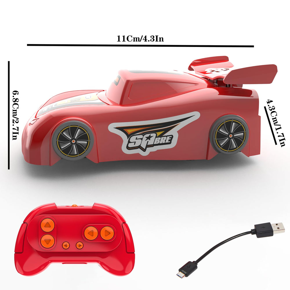 JICIFU Wall Climbing Car durable ABS construction withstands bumps during play.