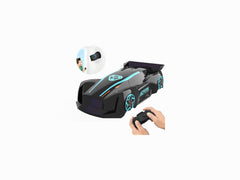 JICIFU wall-climbing RC car front view shows aerodynamic design and vibrant finish.