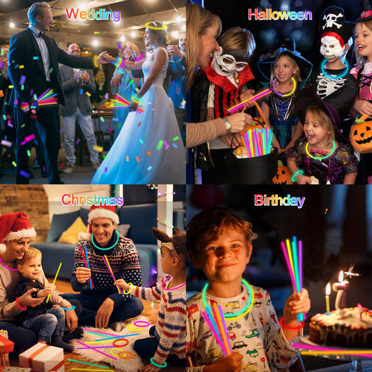 JICUICUI glow bracelets in vibrant colors for group activities and dances
