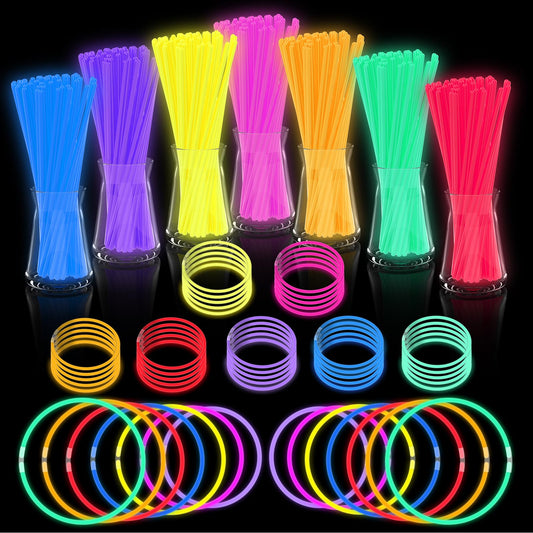 JICUICUI glow necklaces bulk pack ready for celebrations and night visibility