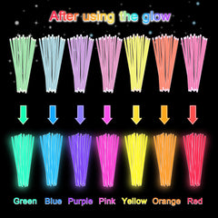 JICUICUI glow sticks lighting up pool parties and night-time celebrations
