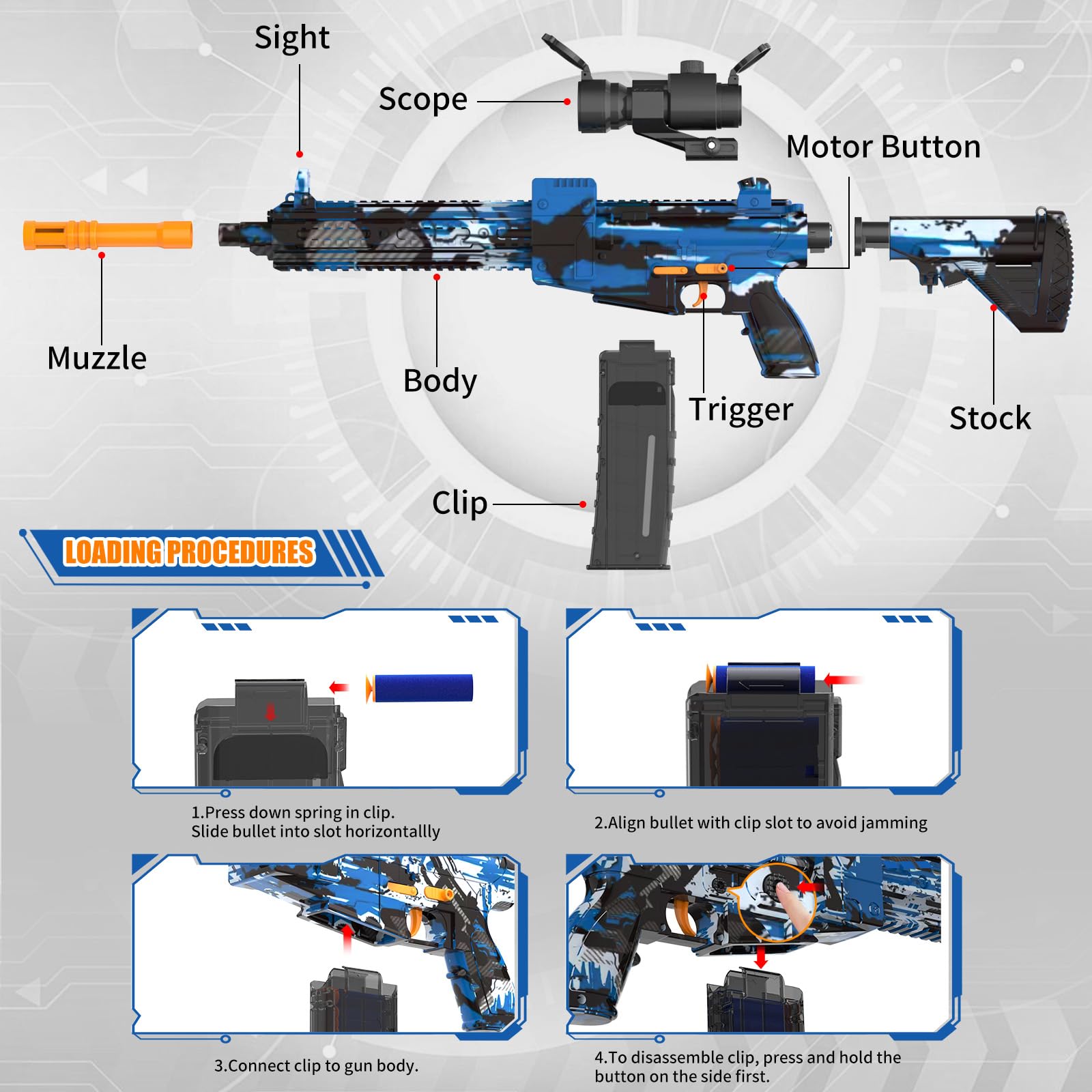 JIFTOK adjustable magnification sight improves aiming accuracy.
