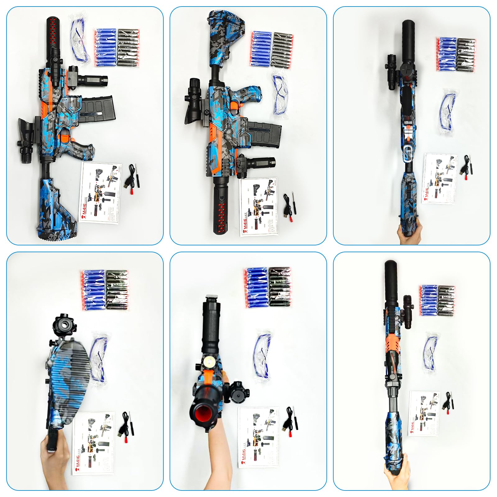 JIFTOK complete foam blaster kit ready for outdoor shooting games