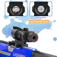 JIFTOK rotating barrel design for smooth, jam-free bursts