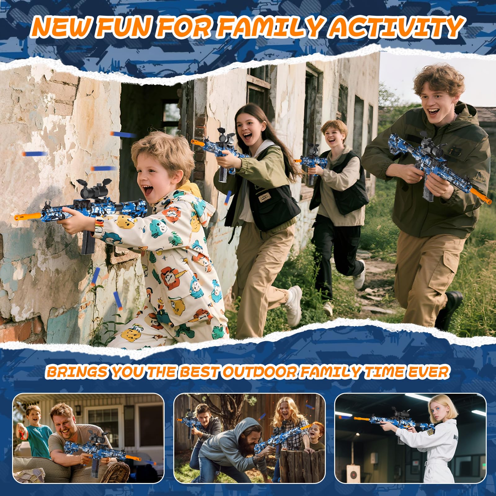 JIFTOK safety goggles included for protective outdoor play.