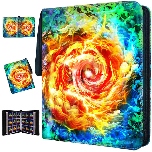 JIFTOK trading card binder with 9-pocket front view for easy access