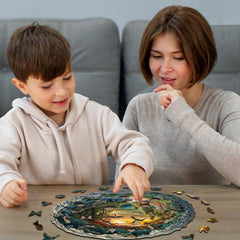 Jigfoxy animal-shape laser-cut puzzle enhances display and conversation