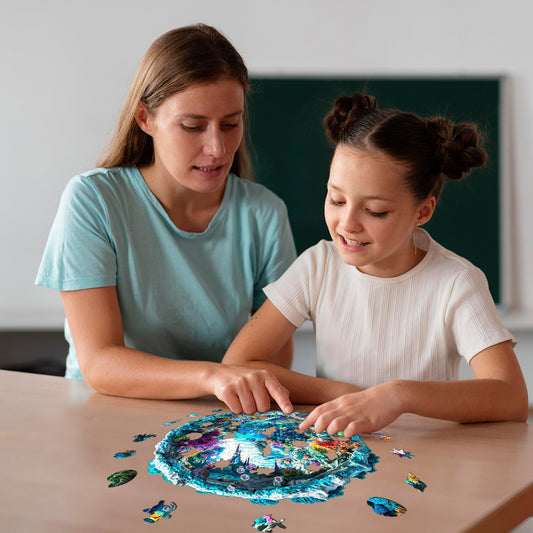 Jigfoxy animal-shaped laser-cut puzzle offers mindful, engaging play.