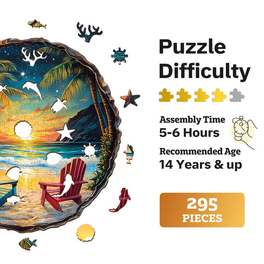 Jigfoxy animal-shaped puzzle with laser-cut precision for enthusiasts.