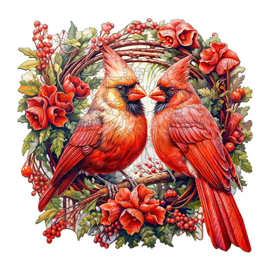 Jigfoxy cardinal wooden puzzle for adults, a challenging, relaxing activity.