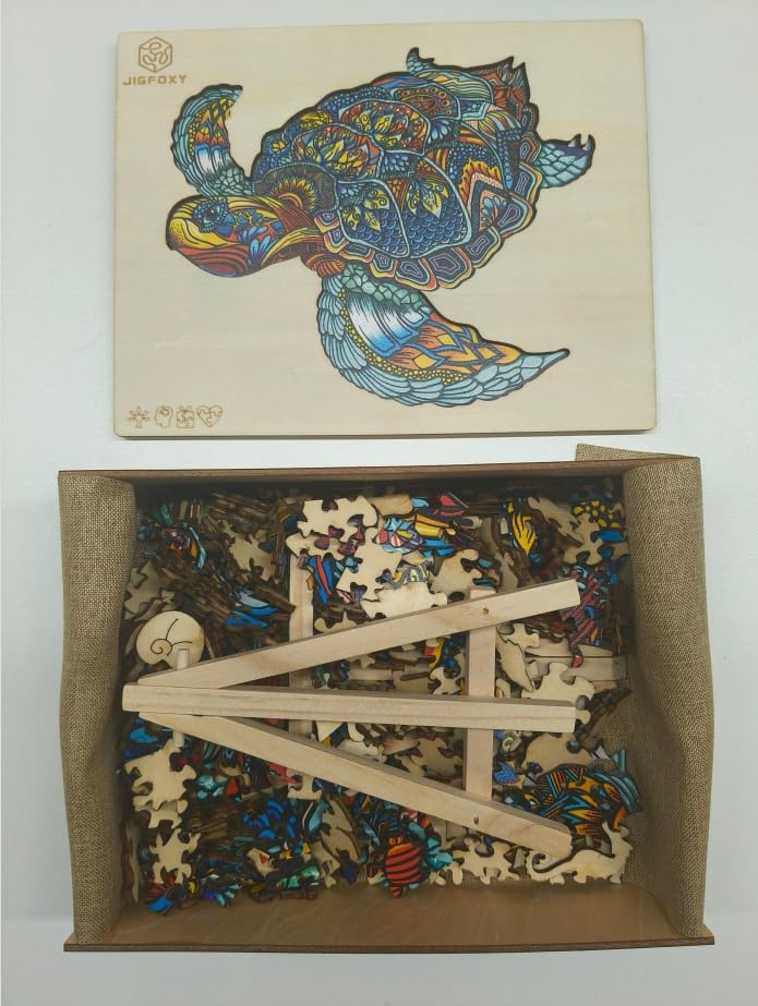 Jigfoxy color rich print quality on sea turtle puzzle