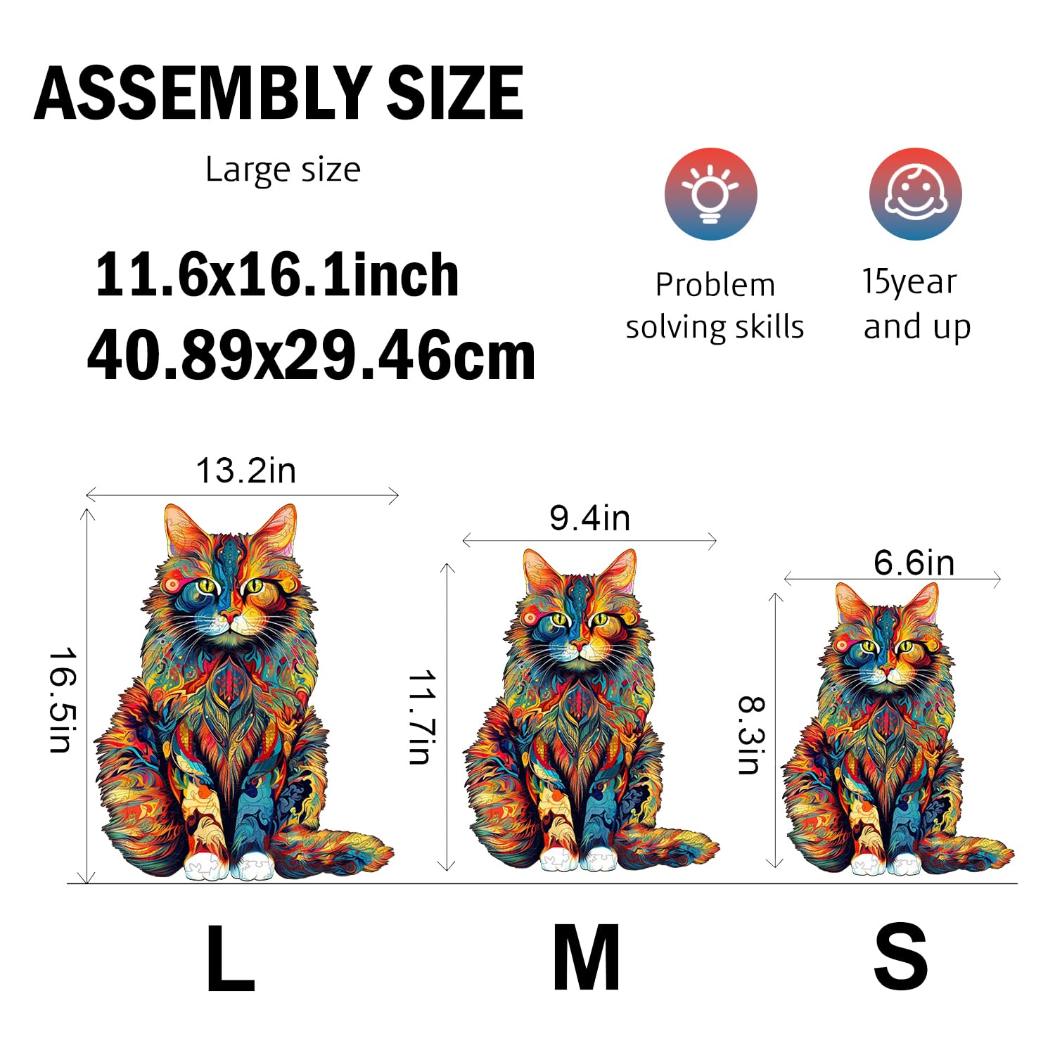 Jigfoxy durable wooden puzzle material resists wear for repeated use