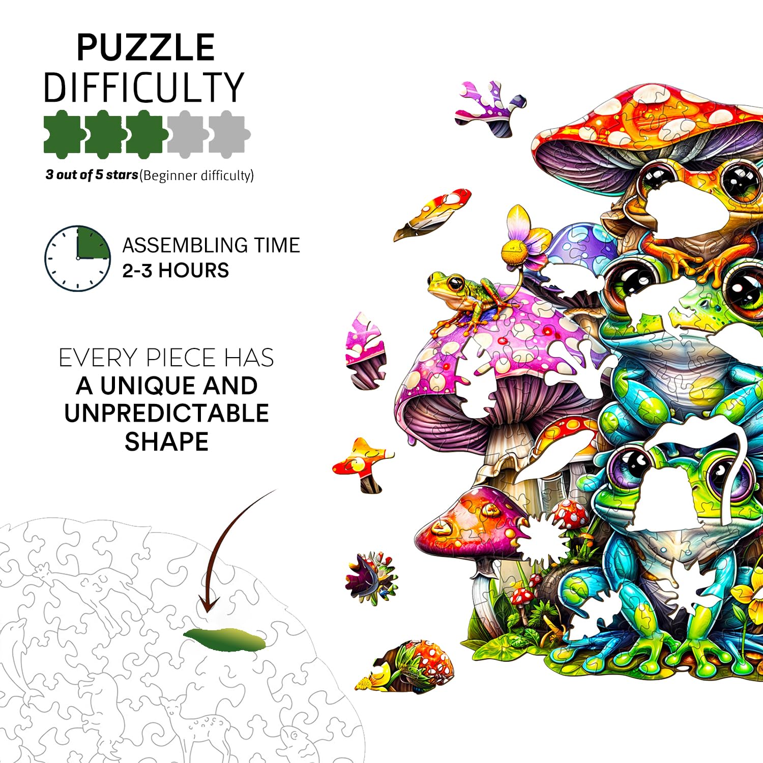 Jigfoxy finished puzzle display offers stylish decor after completion