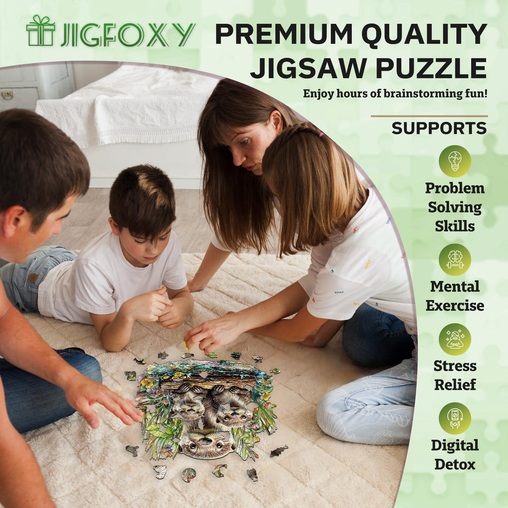 Jigfoxy gift packaging enhances holiday gifting appeal.