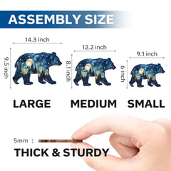 Laser cut precision of Jigfoxy puzzle enhances piece fit and feel.
