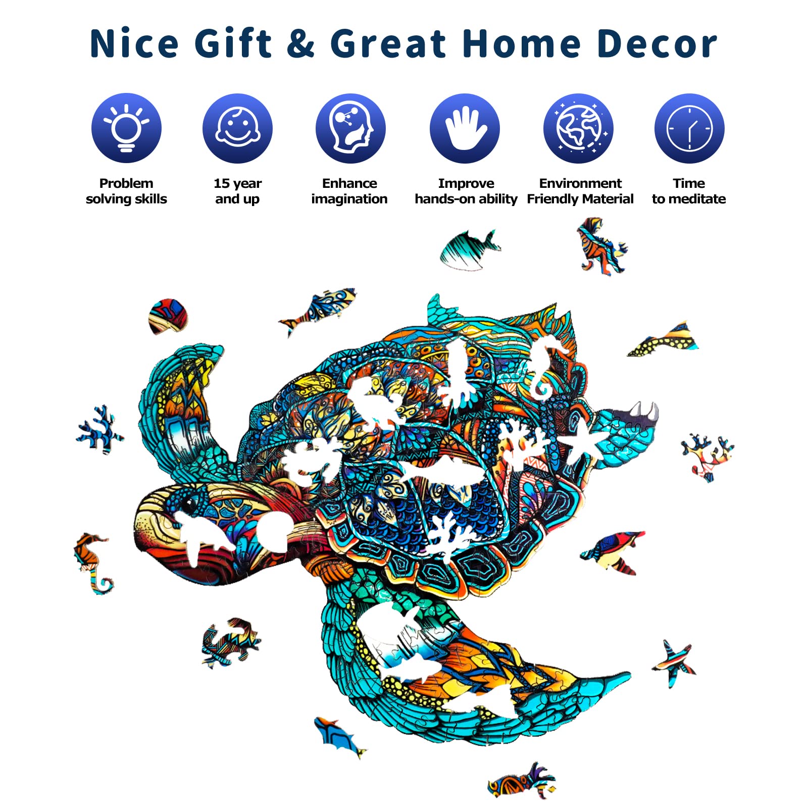 Jigfoxy puzzle wall decor ready after assembly