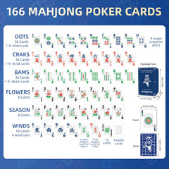 JIHUIJOY family-friendly 166-pcs Mahjong cards invite shared fun.