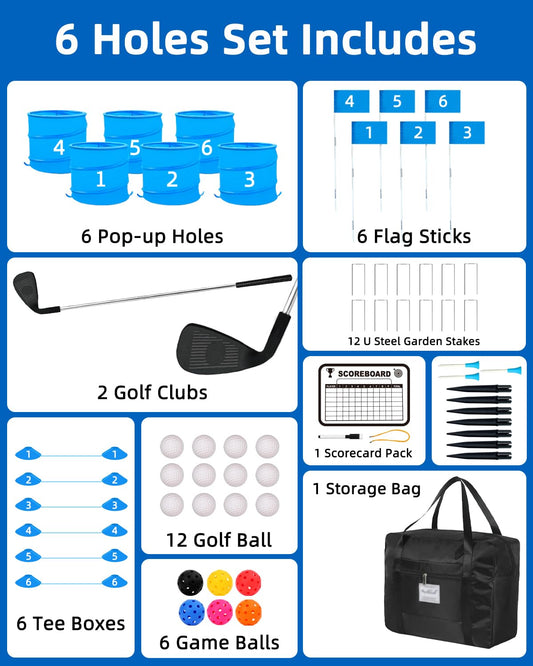 JIIFO golf game foldable holes – versatile layouts for custom courses.