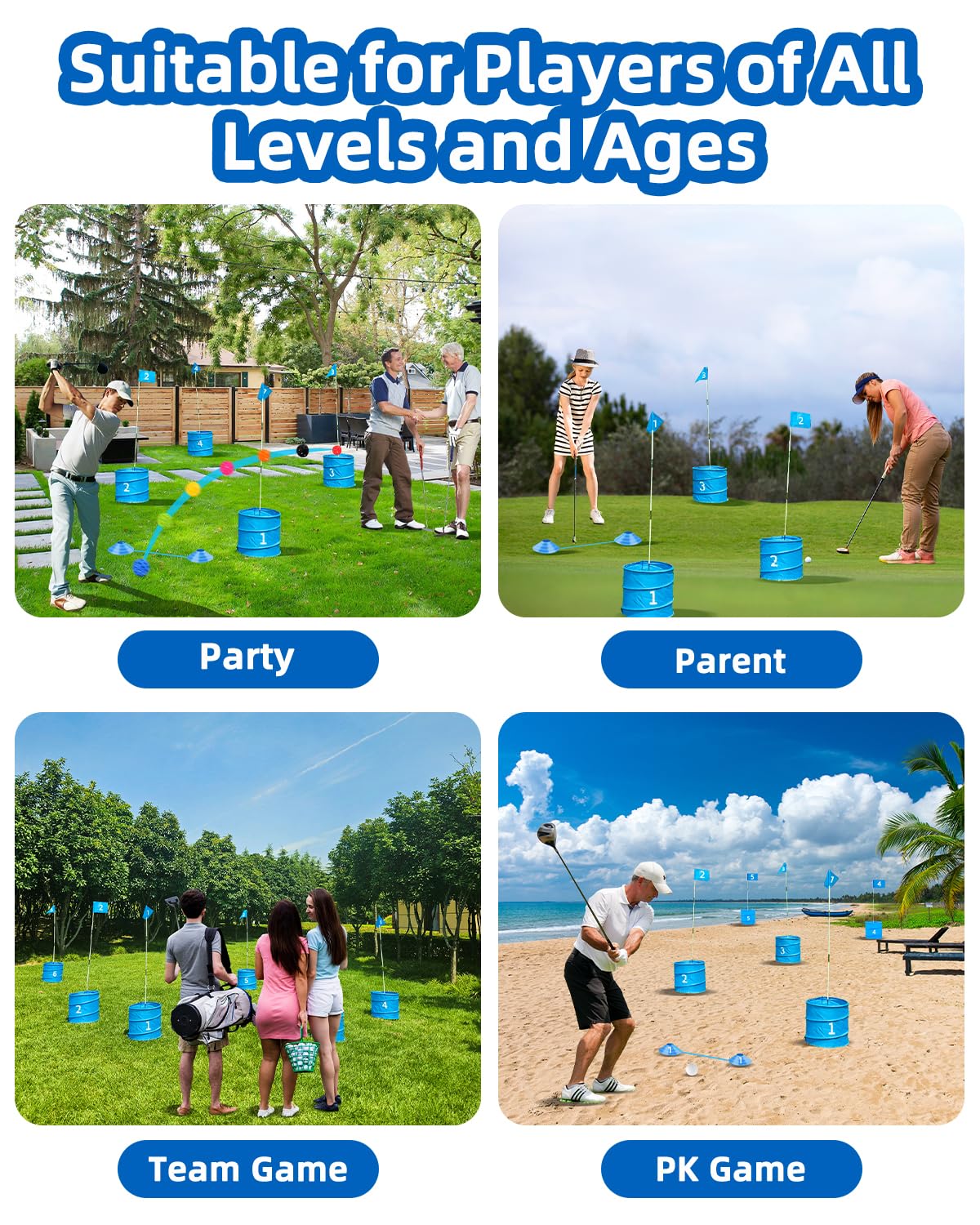 JIIFO golf game outdoor use – suited for backyard, park, or campsite.