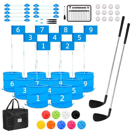 JIIFO golf game with two right-handed clubs for backyard practice.