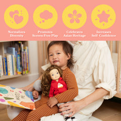 Riley movable joints enabling natural poses during play