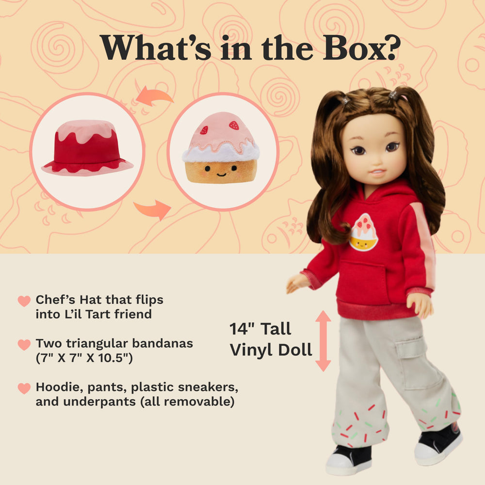 Riley nylon-fiber hair styled for creative play sessions