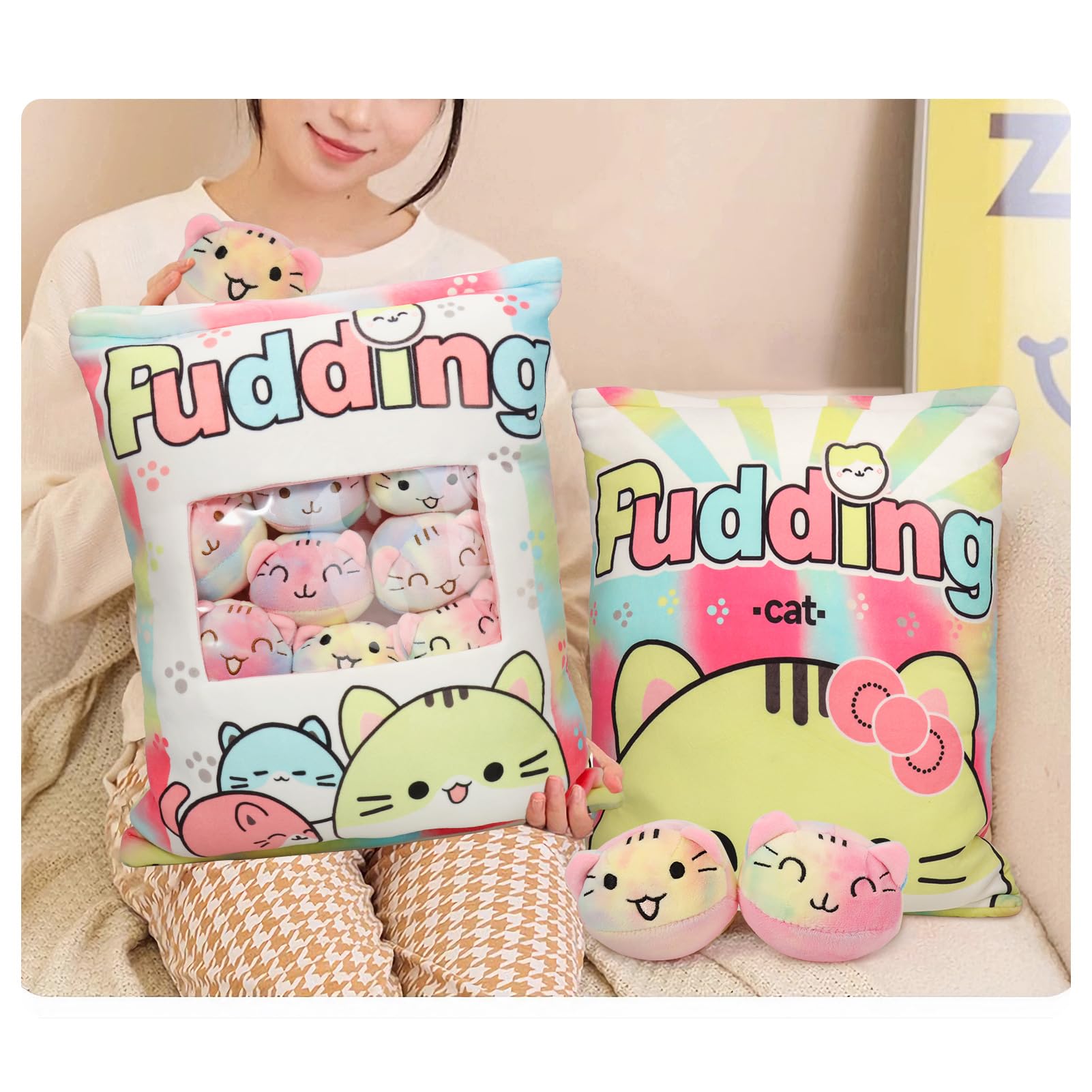JILPAK Cat Plush Pillow gift-ready design for birthdays and holidays