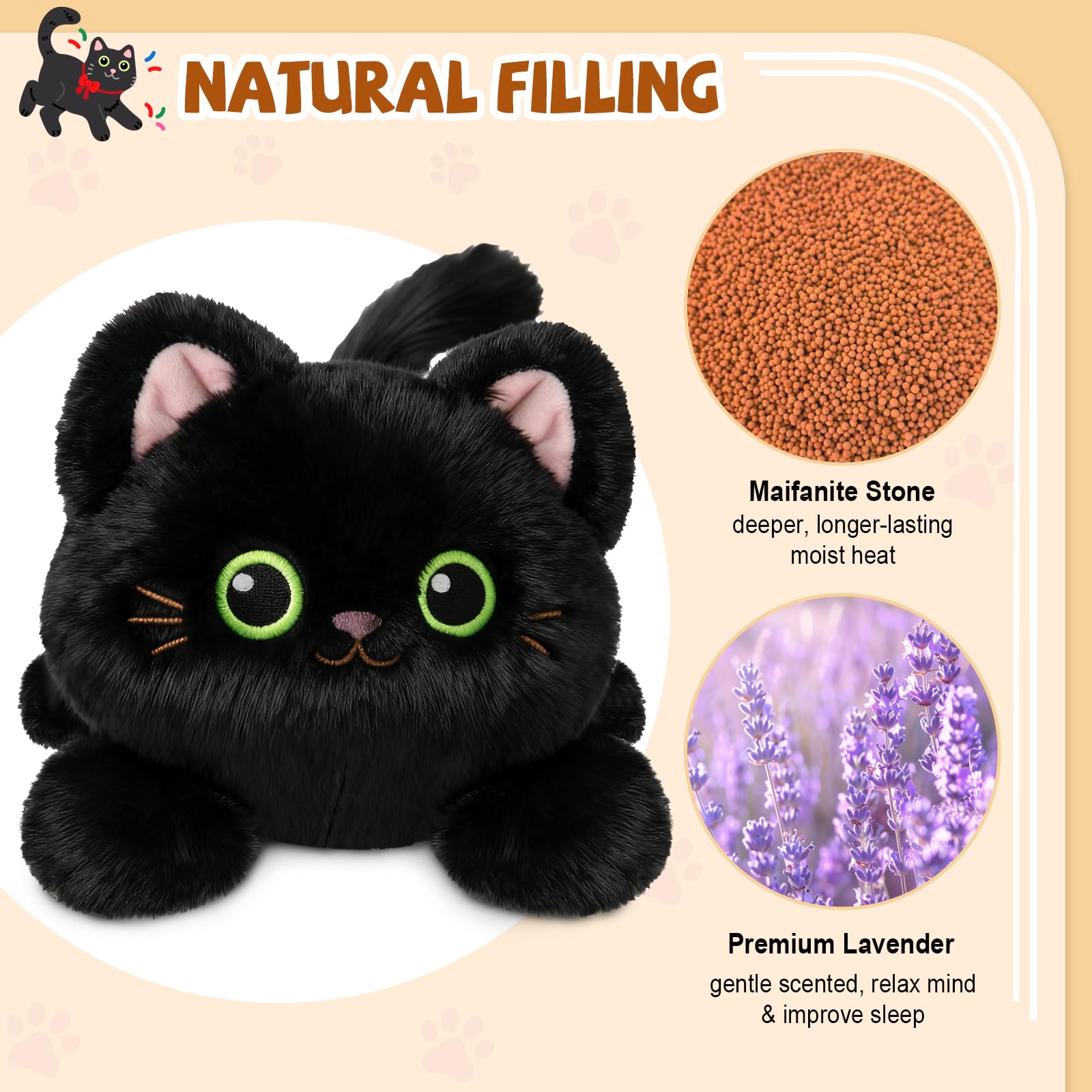 JILPAK maifanite stones deliver deeper, longer-lasting heat in the plush.