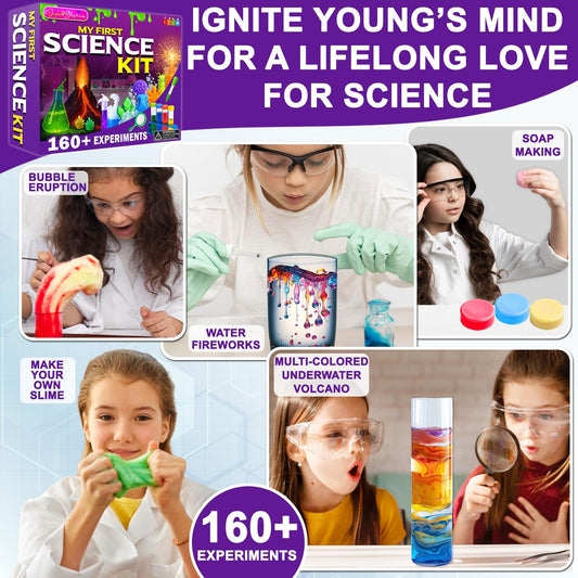 Jim&Gloria kids science activity setup shows easy-to-follow steps for independent exploration.