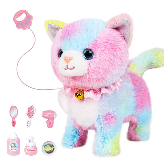 Jimate interactive cat walks smoothly for engaging playtime on carpet