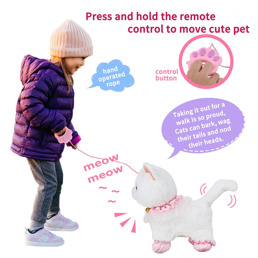 Jimate remote leash activates walking and barking for interactive fun