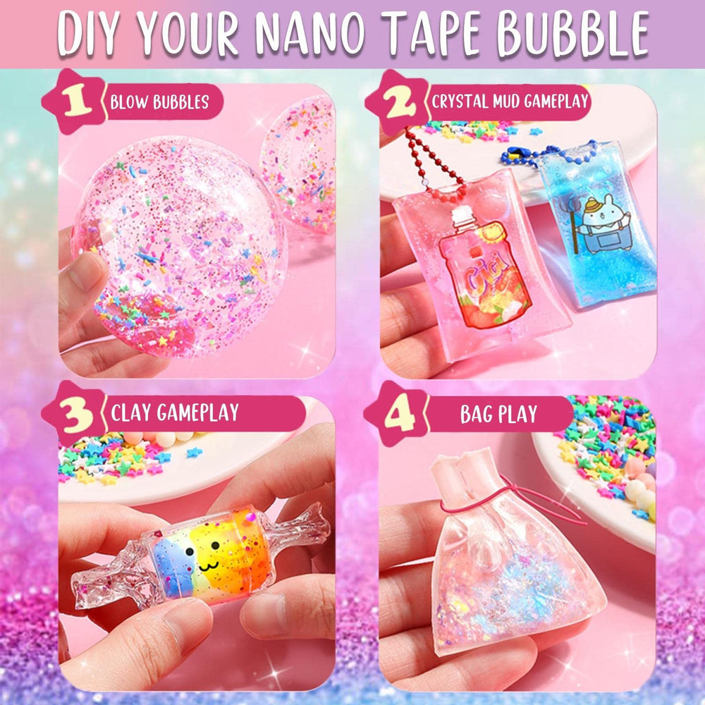 Jimcii Nano Tape Bubble Kit bubbles in action highlight playful learning and sharing