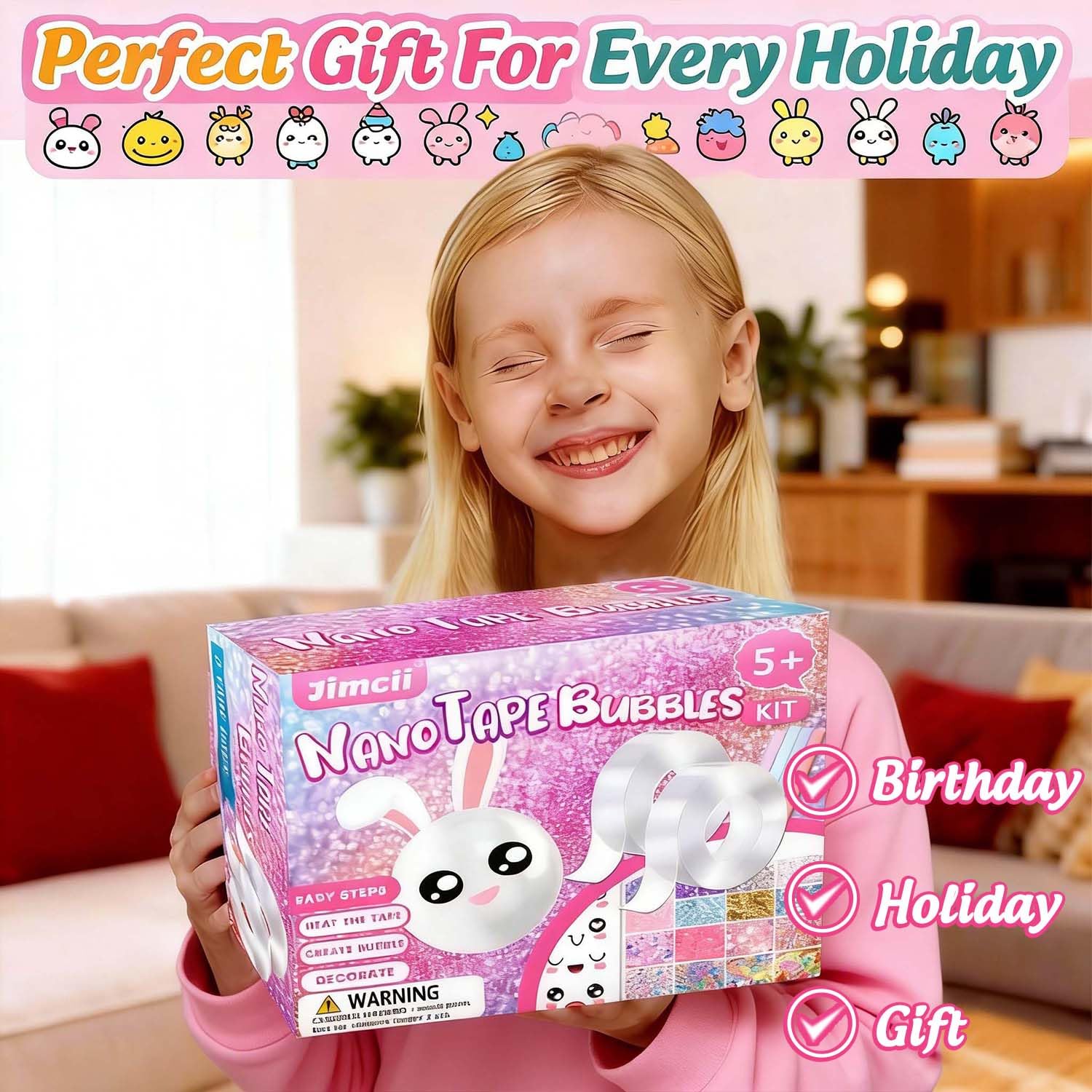 Jimcii Nano Tape Bubble Kit step by step tutorials guide young creators through setup