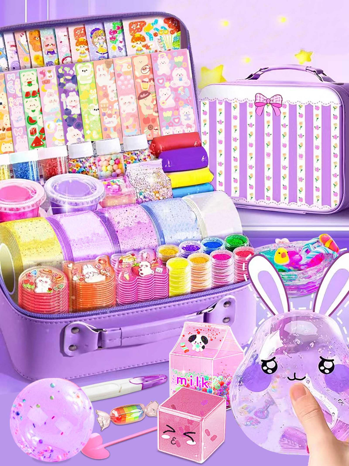 Jimcii Nano Tape Bubble Kit unboxing shows colorful materials for creative play